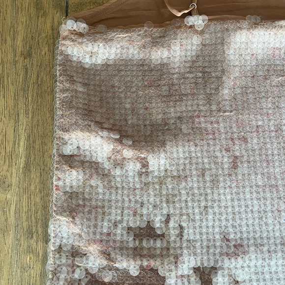 Madewell Sequin Rose Gold Woman’s Top - Picture 9 of 10